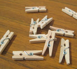 Small Wooden Pegs